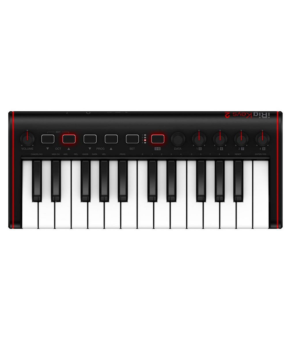 IK Multimedia iRig Keys 2 мини-MIDI клавиатура для iPhone, iPad, Android и Mac/PC
