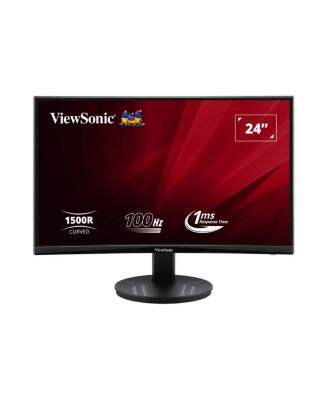 ViewSonic Монитор компьютерный VA2416C 23.6" изогнутый MVA Full HD, 100Hz