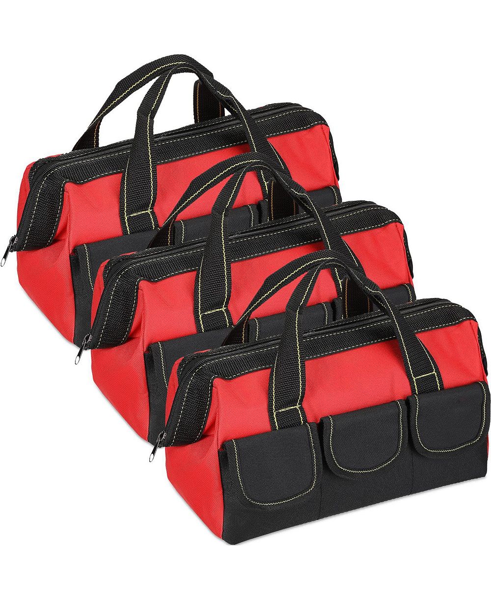 XDOVET Heavy-Duty Tool Bag with Waterproof Hard Base – Suitable for Electricians Carpenters and Technicians