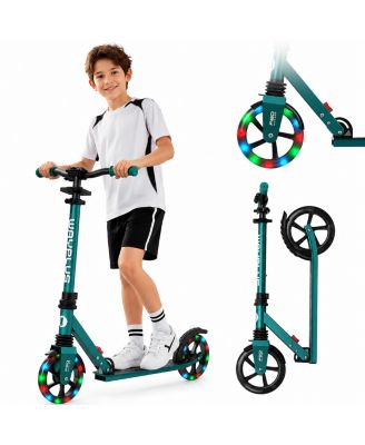 Складной самокат FED FITNESS KS1 с LED-светом, для детей от 6 лет