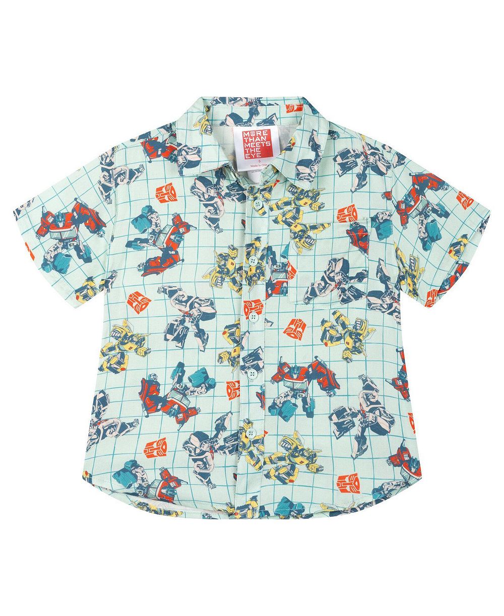 Детская рубашка Transformers Boy's (5 - 16) Short Sleeve Button-Down