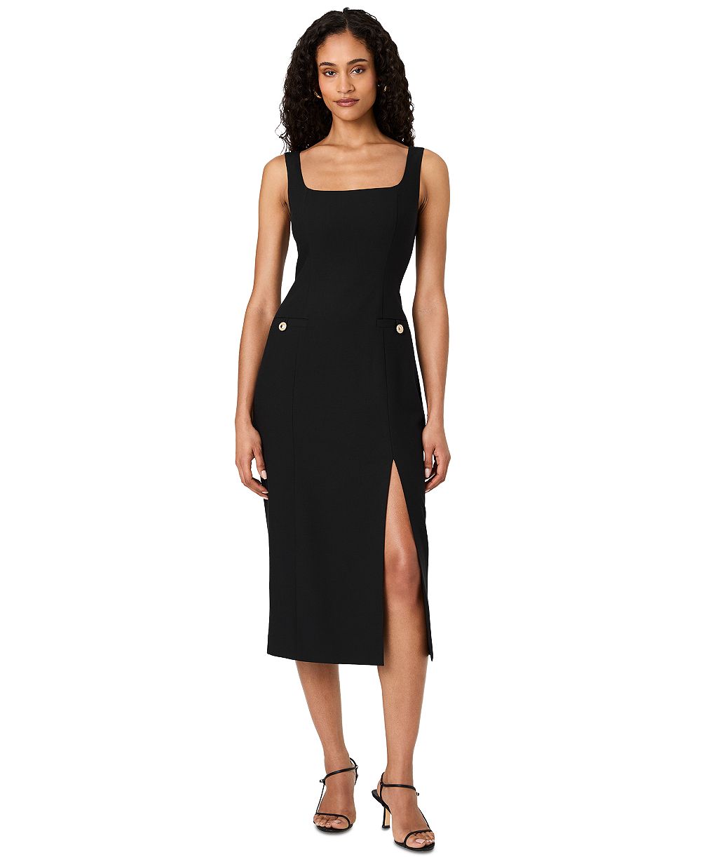 Женское платье French Connection Kai Midi Sheath Front Slit