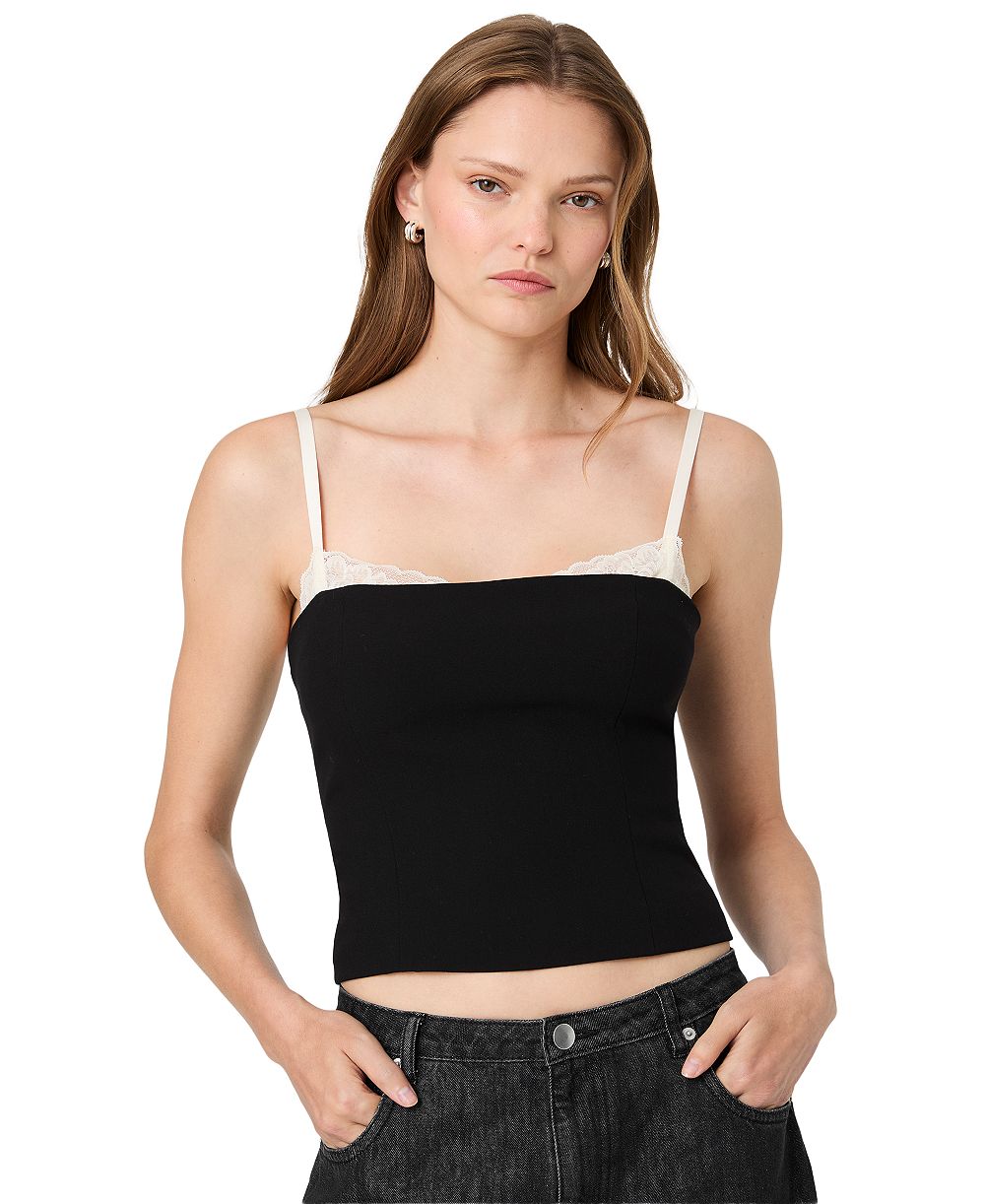 Женская майка French Connection Azra Sleeveless Square Neck Lace Camisole