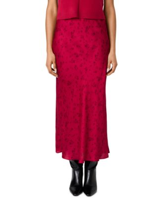 Женская макси-юбка French Connection Oona Floral-Print Satin