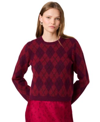 French Connection Женский джемпер Koda Argyle Crewneck Long-Sleeve