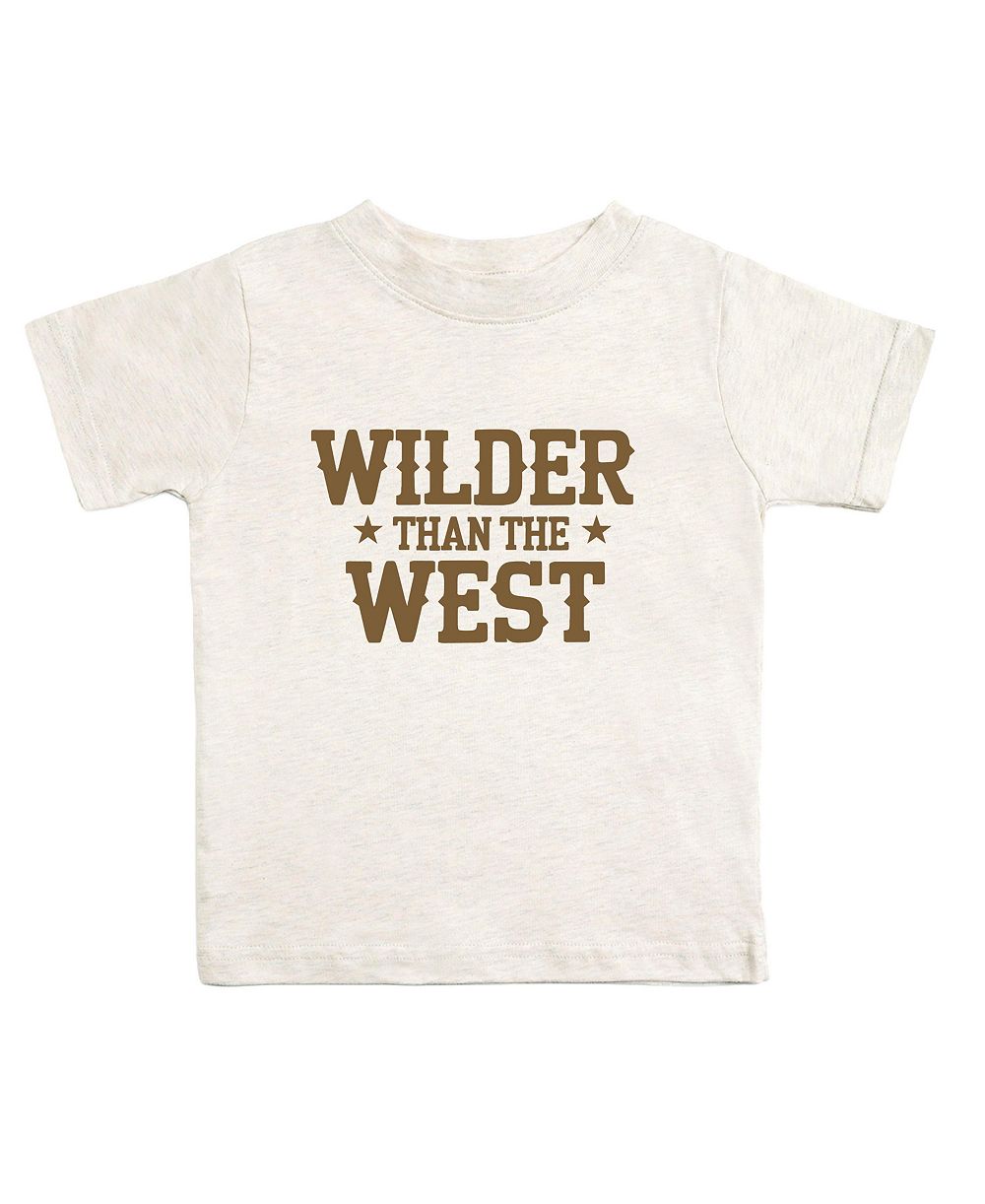 Sweet Wink Детская футболка с коротким рукавом Wilder Than The West Western для мальчиков (12M - 24M)