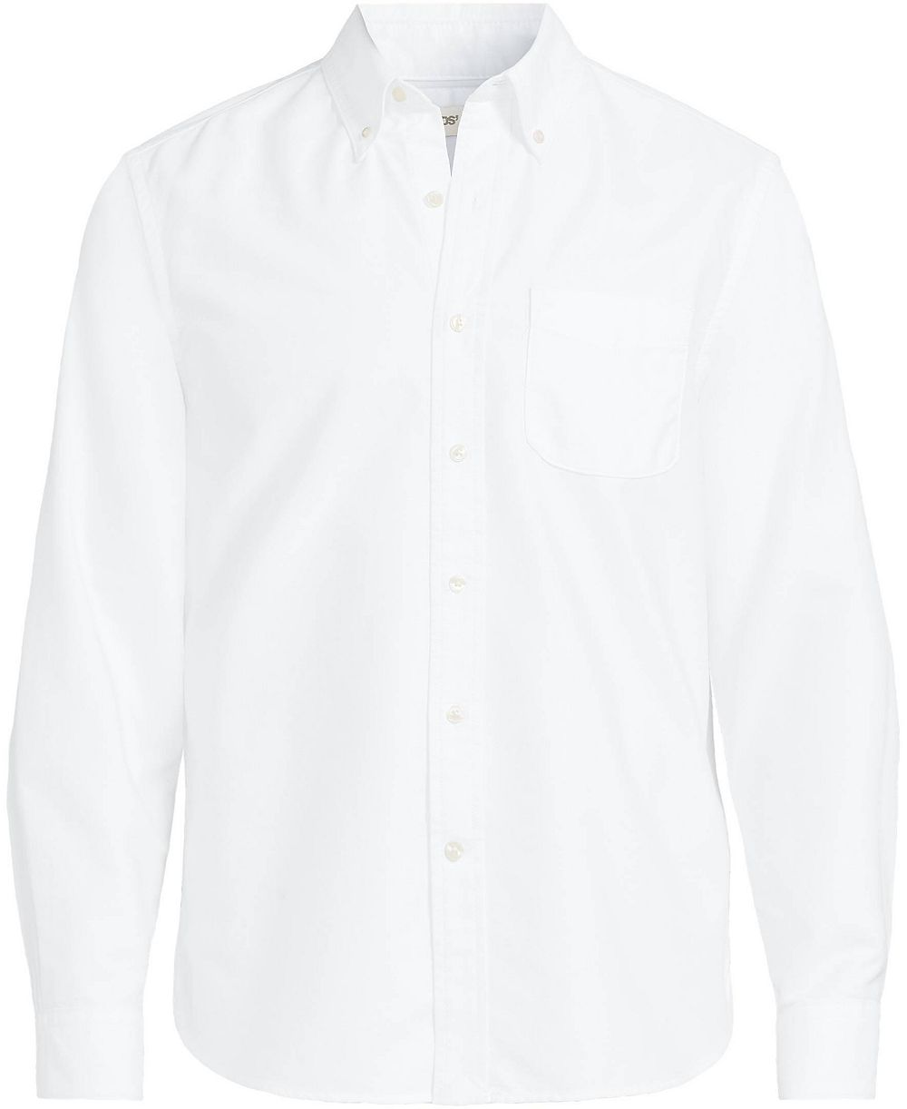 Мужская рубашка Lands' End Men's Long Sleeve Classic Fit Sail Rigger Oxford Shirt