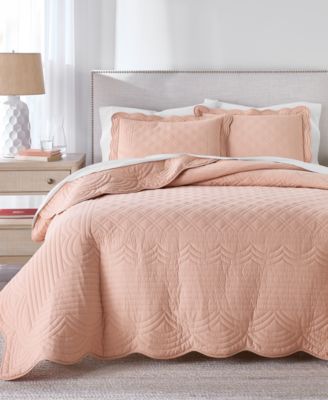 Charter Club Bailey Scallop Rose набор из 3 стеганых покрывал, Full/Queen