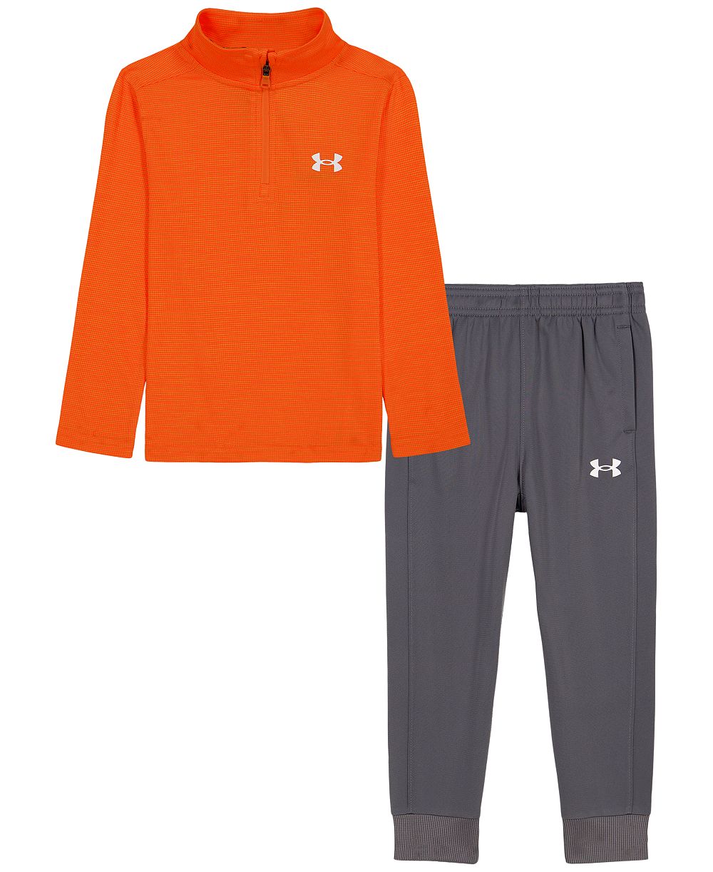 Under Armour Boys' 2T-7 Rye Quarter-Zip Mock Neck Top and Joggers, 2-Piece Set