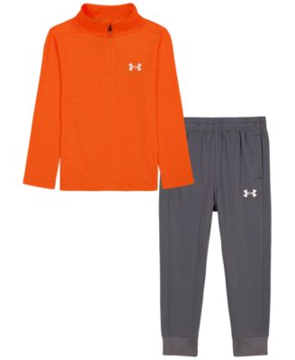Мужской комплект Under Armour для мальчиков 2T-7: топ с воротником-стойкой на четверть молнии и джоггеры, 2 предмета
