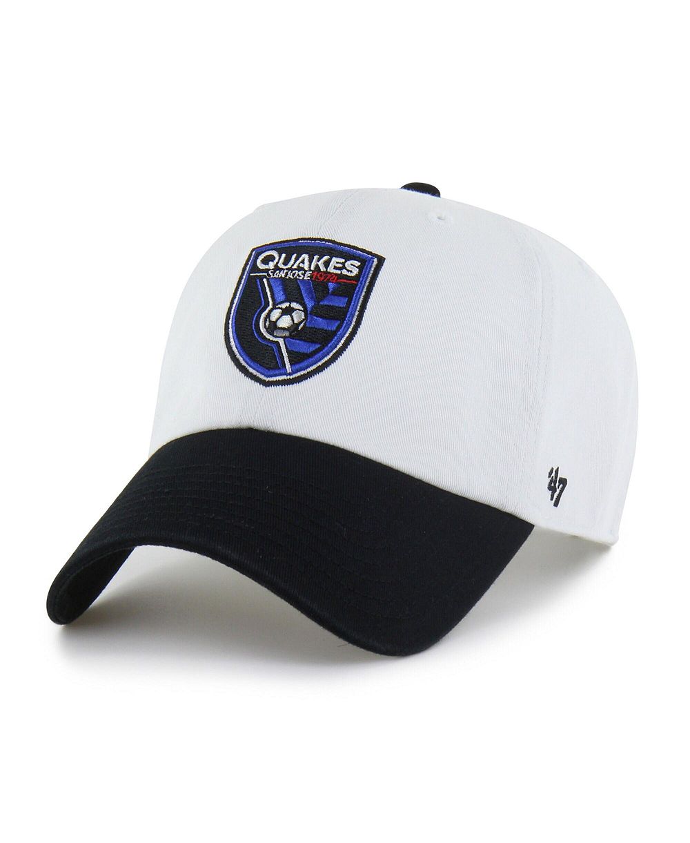 '47 Brand Мужская белая кепка San Jose Earthquakes Two-Tone Clean Up