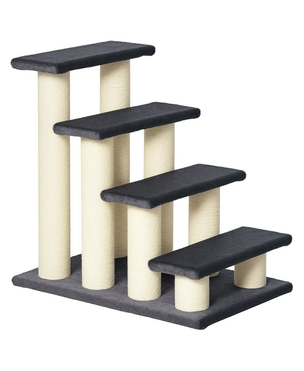 RUIE Cat Tree with 4 Climbing Steps and Sisal Scratching Post