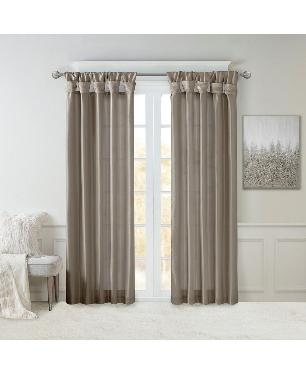 Панель штор Avobird Twist Tab Pewter 50x120