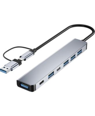 Адаптер-хаб 3pExperts Ethos 12-в-1 и 7-в-1 с множеством портов, совместимый с устройствами USB-C