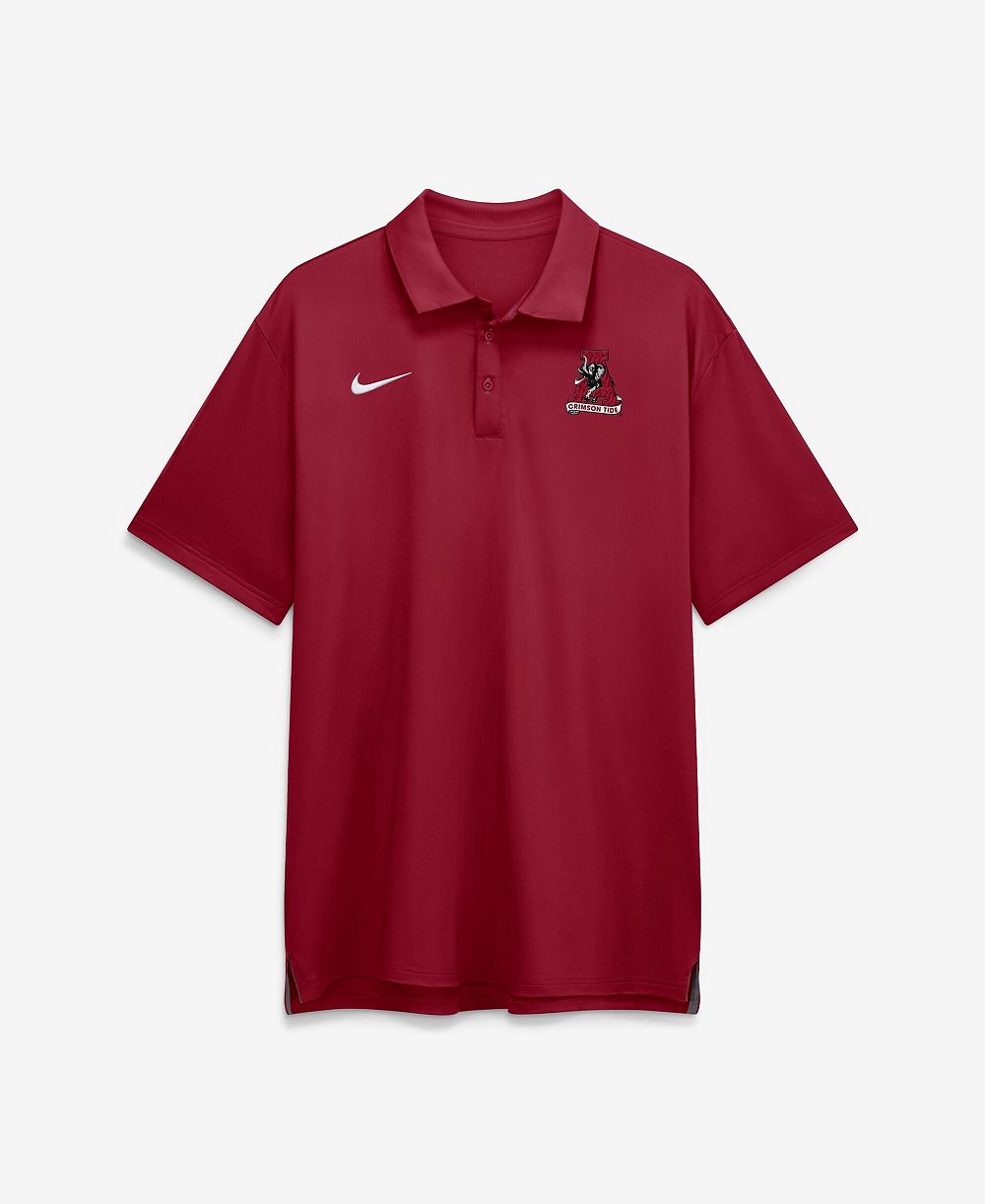 Nike Men's Crimson Alabama Crimson Tide 2026 Sideline Tour Dri-FIT Polo Shirt