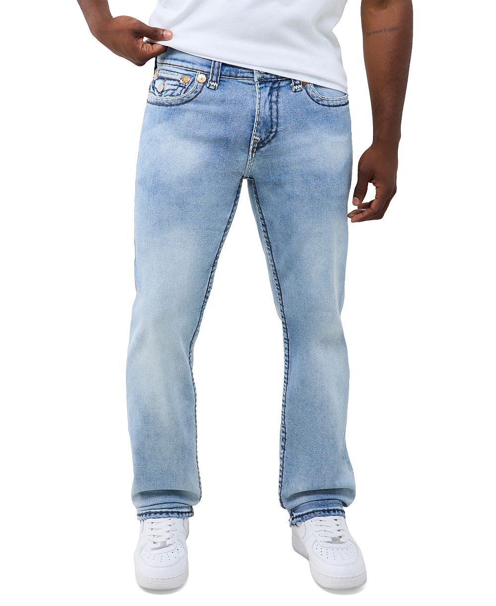 True Religion Men's Ricky Super T Flap Straight Jeans