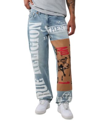 Мужские широкие джинсы True Religion Bobby с клапаном