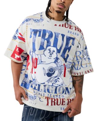Мужская футболка оверсайз с логотипом True Religion