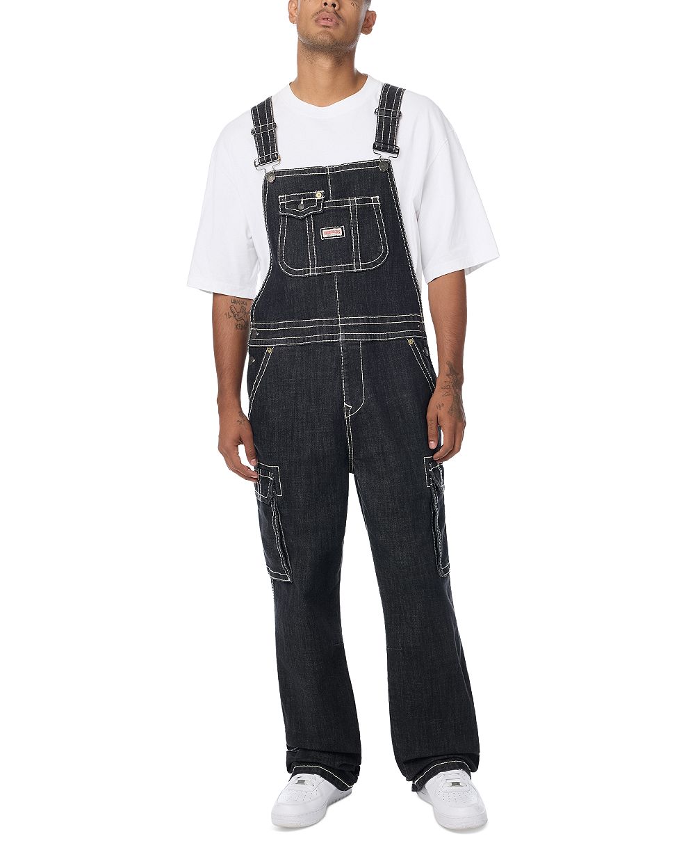 True Religion Мужской джинсовый комбинезон Big T Denim