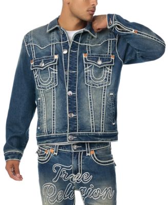 Мужская джинсовая куртка True Religion Jimmy Rope Stitch оверсайз