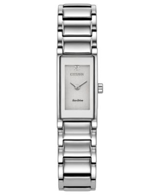 Женские часы Citizen Axiom Silver-Tone Stainless Steel 14.3mm