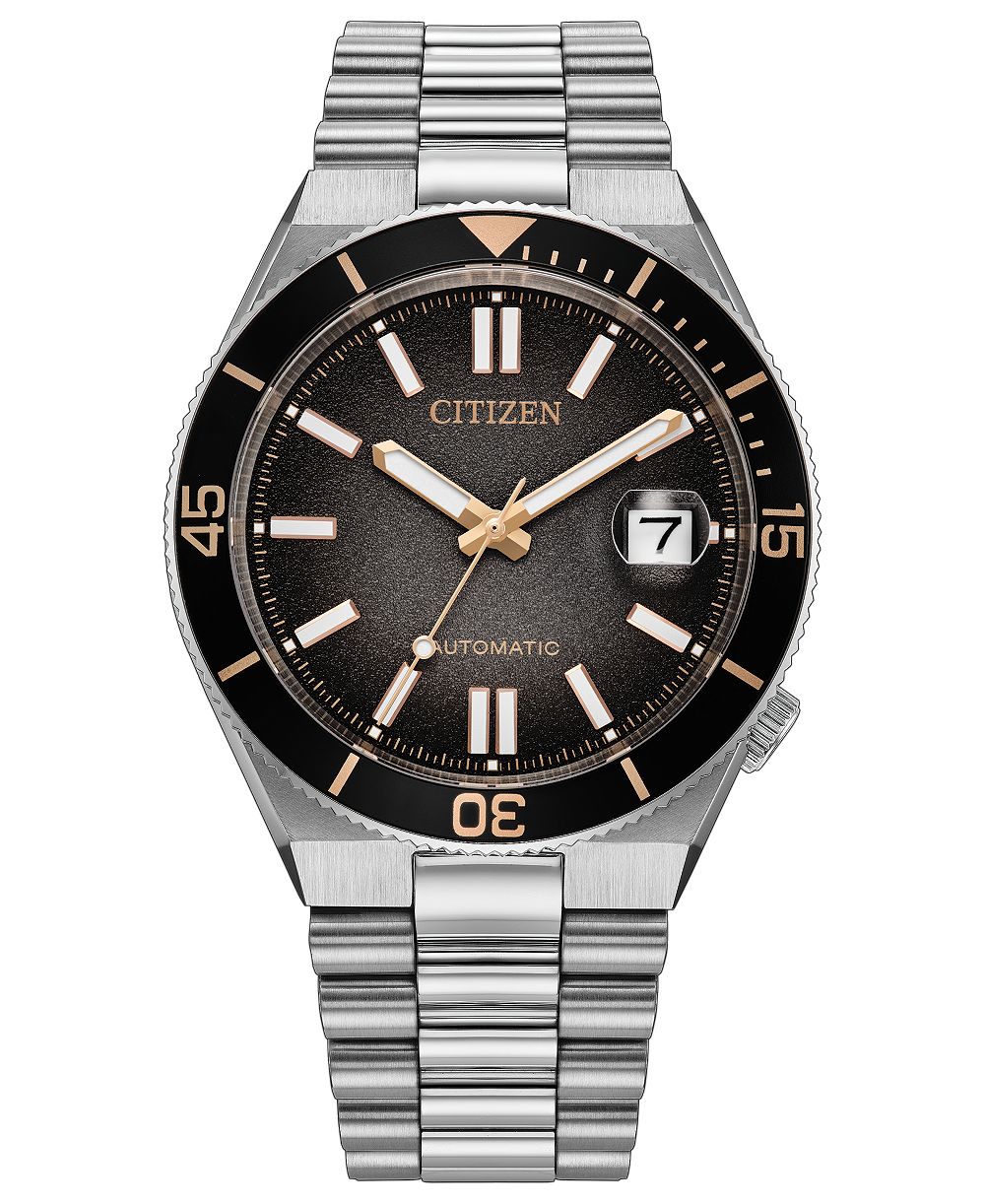 Citizen Мужской Special Edition Automatic Tsuyosa Shore Silver-Tone Stainless Steel Bracelet Watch 40mm
