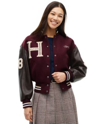 Tommy Hilfiger Women's Wool-Blend Varsity Jacket