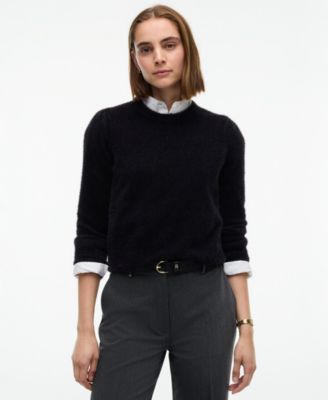 Tommy Hilfiger Women's Textured-Lurex Lightweight Crewneck Long-Sleeve Sweater