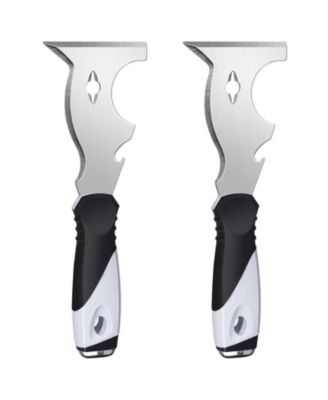 XDOVET 2 Pack 10 In 1 Putty Knife Multi Tool Scraper Hammer Spackle