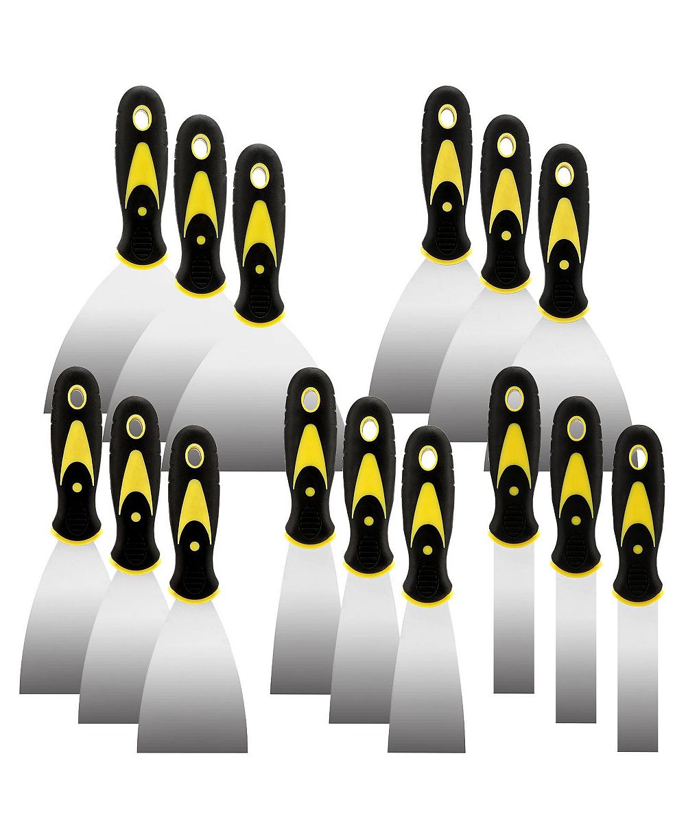 XDOVET Putty Knife Scraper Set Drywall Plaster Patching Tool set of 15