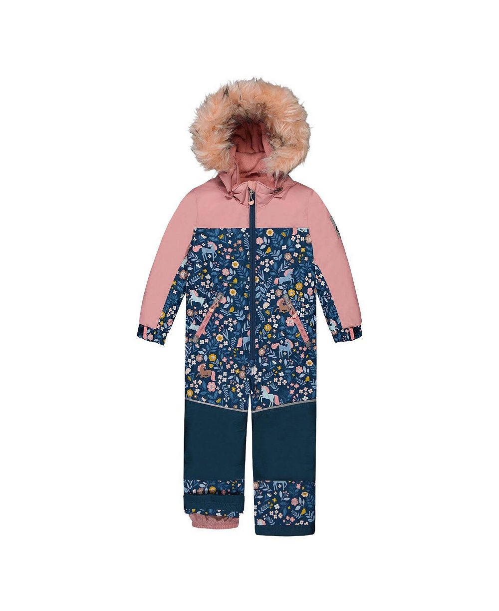 Детский комбинезон Deux par Deux Little Girls (6 to 8) One Piece Discover Snowsuit Unicorn Print