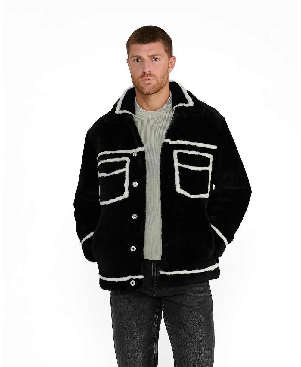 Furniq UK Men's Ashton Shearling Jacket, Created for Macy s