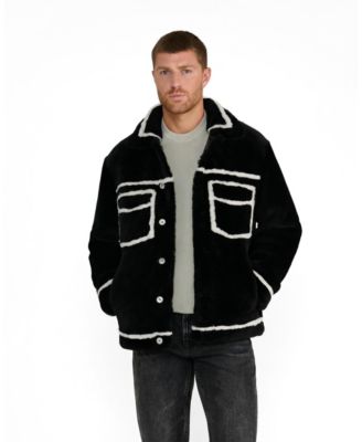 Furniq UK Men's Ashton Shearling Jacket, Created for Macy s