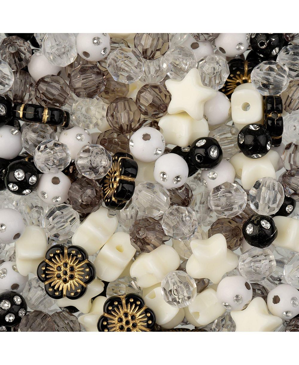 John Bead 8mm Star Mix Plastic Beads, 70g
