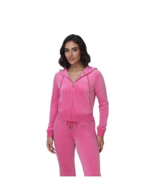 Juicy Couture женский люксовый велюровый худи Juicy с двойным блеском