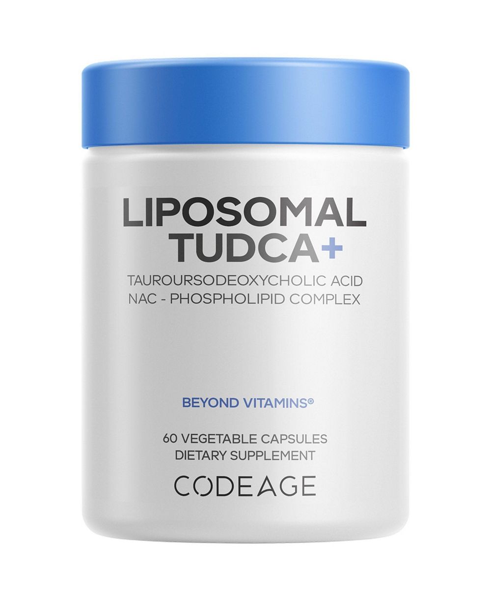 Codeage Liposomal TUDCA Plus 600 Milligram, NAC N-Acetyl-L-Cysteine, Liposomal Delivery, Non-GMO, 60 шт