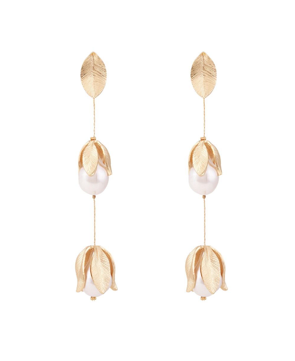 Серьги-подвески Petit Moments Falcao Earrings Petal Motif Drop-Earrings