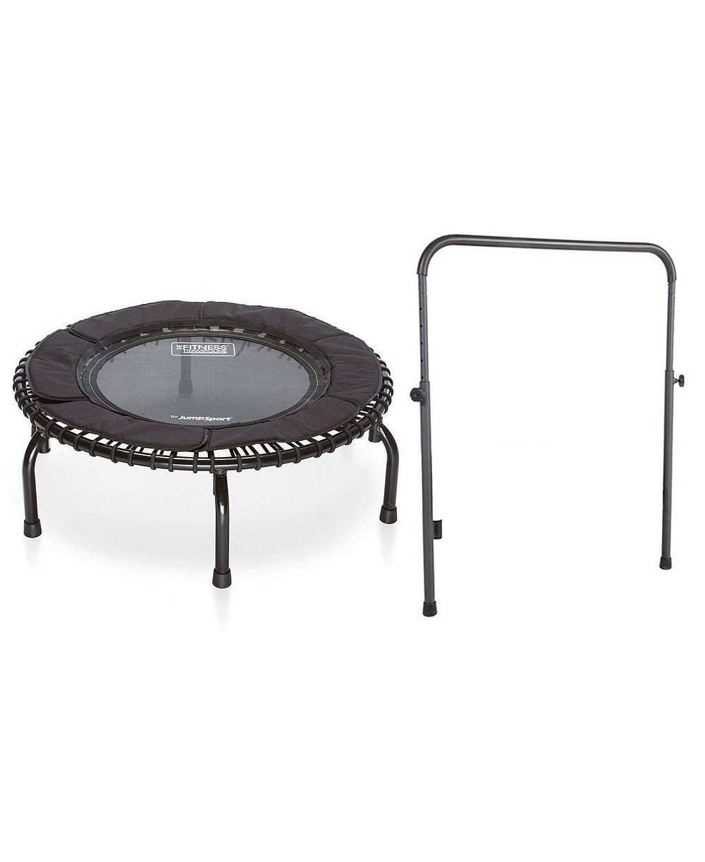 JumpSport 250 Fitness Rebounder Mini Trampoline and Handle Bar Accessory