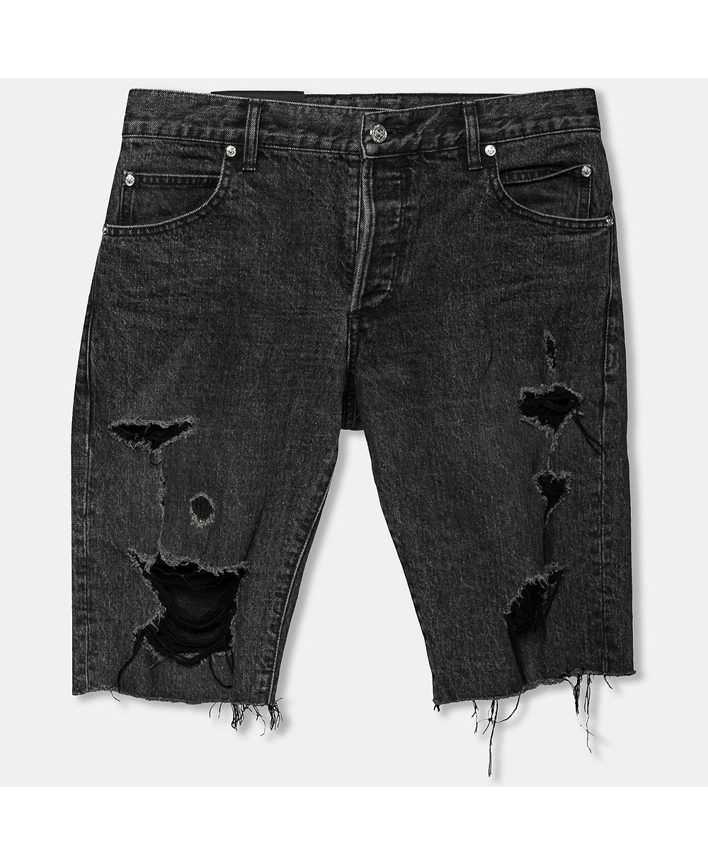 Мужские джинсовые шорты Balmain Distressed