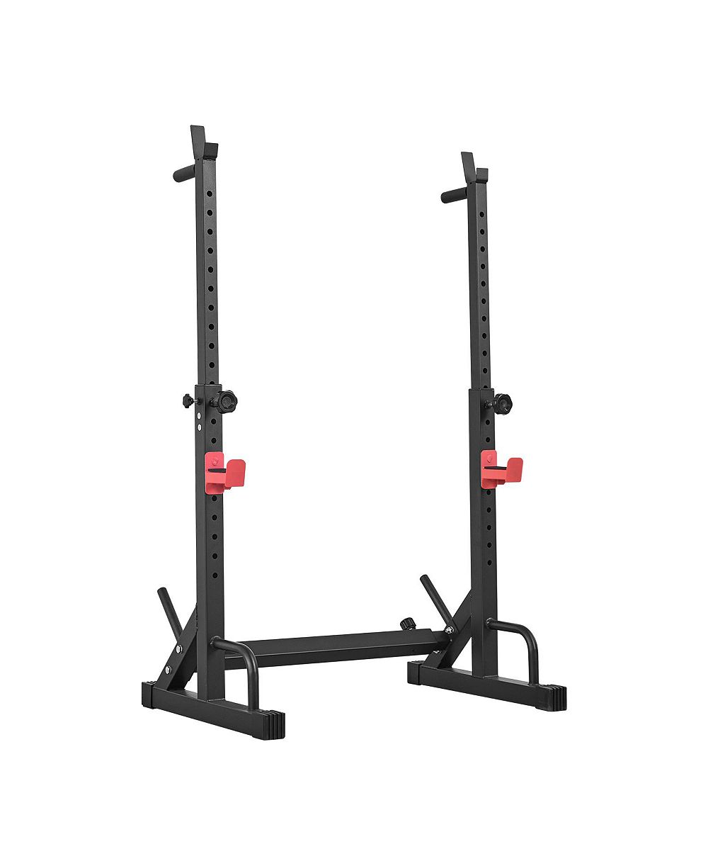 SEVORLEY Power Cage Squat Rack with J-Hooks, 550 lb Capacity