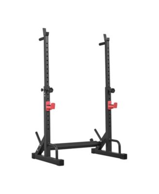 SEVORLEY Power Cage Squat Rack with J-Hooks, 550 lb Capacity