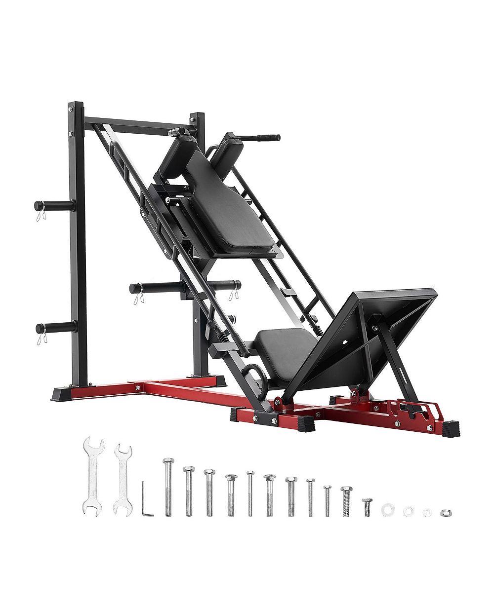SEVORLEY Leg Press Hack Squat Machine, Adjustable Leg Press Combo for Home Gym Lower Body Training
