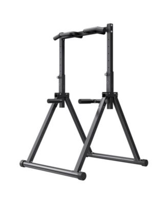 SEVORLEY Freestanding Foldable Pull-Up and Dip Station, 9-Level Height, 330 lb Capacity