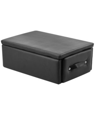 SEVORLEY Pilates Reformer Sitting Box, 25x17x9 in Padded Exercise Box for Strength and Balance