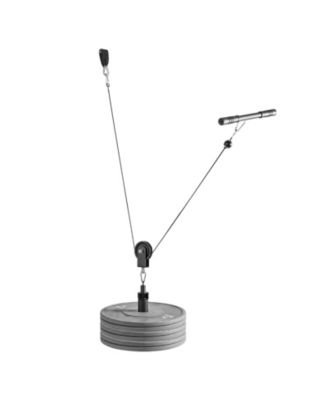 SEVORLEY LAT and Lift Pulley Cable System for Home Gym, 330 lb Capacity