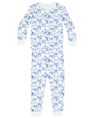 Blue skydog toile