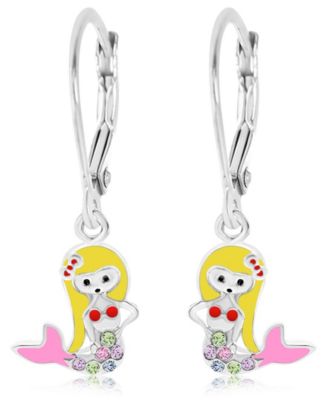 Серьги Chanteur Kids Mermaid Hypoallergenic Earrings for Girls with Sterling Silver Leverbacks