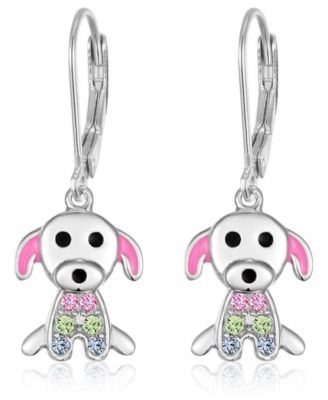 Гипоаллергенные серьги Chanteur Kids Dog для девочек с зажимами