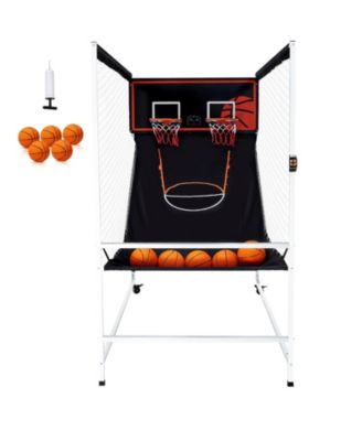 Игровая система SEVORLEY Arcade Cage Basketball с 5 мячами и электронным табло