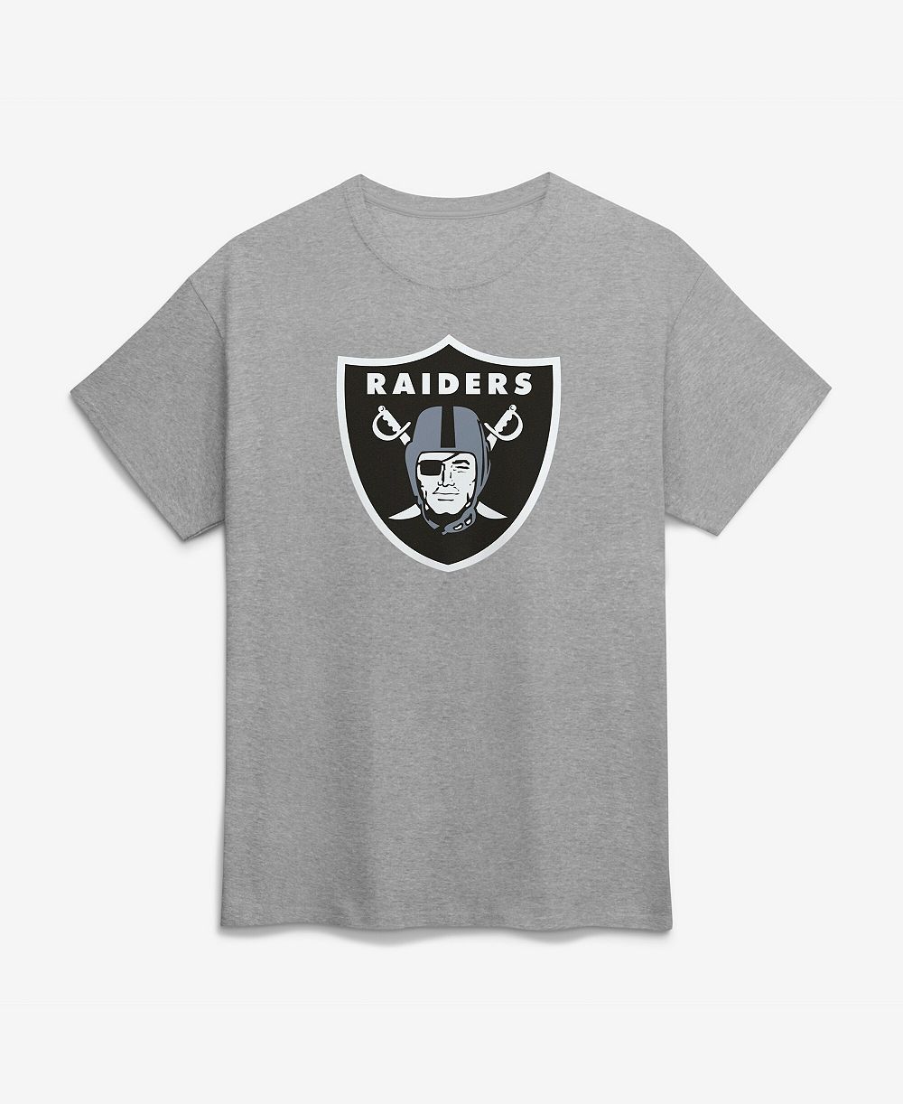 Мужская футболка Logo Athletic с логотипом Las Vegas Raiders, серая